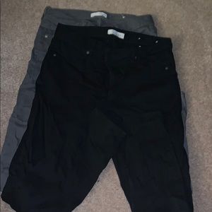 Two Loft Satin Leggings